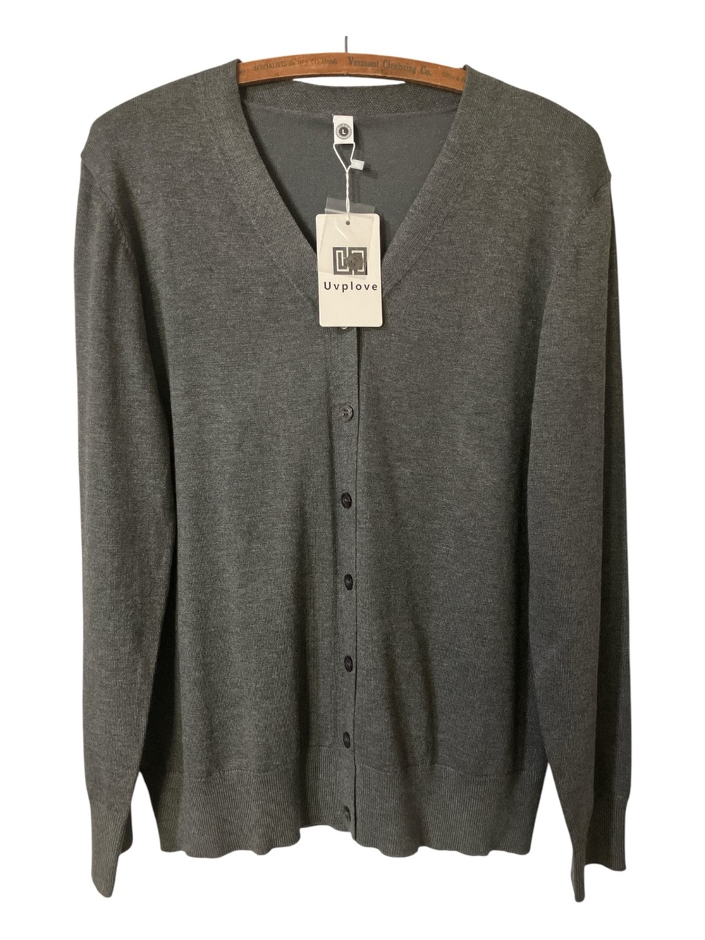 New with Tags Uvplove Cardigan Size L Fall Office Minimalist Classic Winter